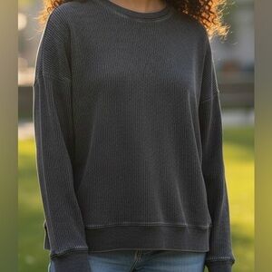 Mono B Charcoal Long Sleeve Tee